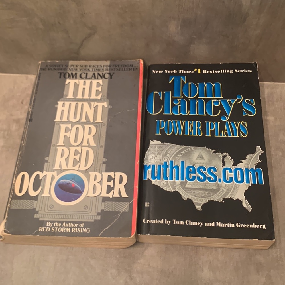 TOM CLANCY’s The Hunt for Red October & Power Plays Books